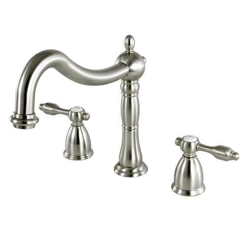 Kingston Brass KS1348TAL Roman Tub Filler with Lever Handle, Satin Nickel - Satin Nickel