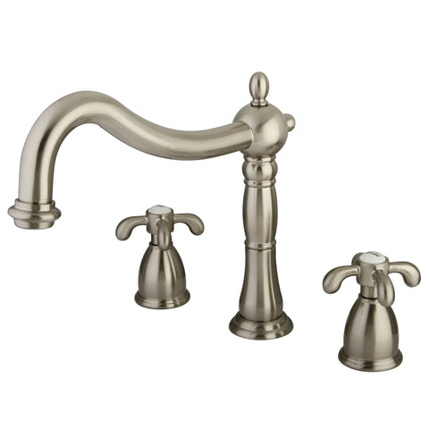 Kingston Brass  KS1348TX French Country Roman Tub Filler,SN - Satin Nickel