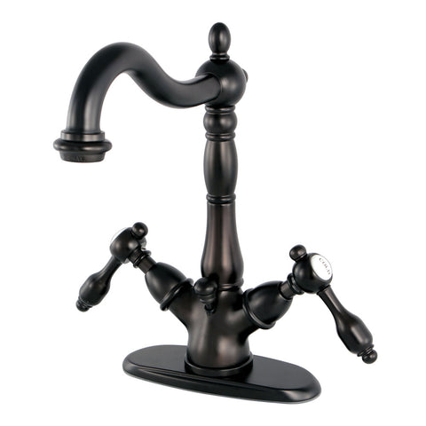 Kingston Brass KS1435TAL 4-Inch Centerset Lavatory Faucet, Oil Rubbed Bronze - Oil Rubbed Bronze