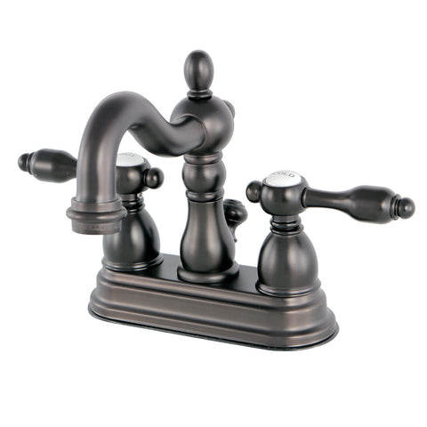 Kingston Brass KS1605TAL 4-Inch Centerset Lavatory Faucet, Oil Rubbed Bronze - Oil Rubbed Bronze