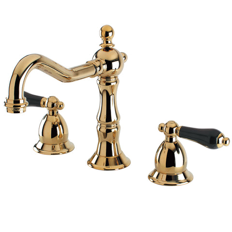 Kingston Brass KS1972PKL Widespread Lavatory Faucet, Polished Brass - Polished Brass