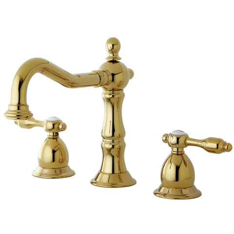 Kingston Brass KS1972TAL Widespread Lavatory Faucet, Polished Brass - Polished Brass