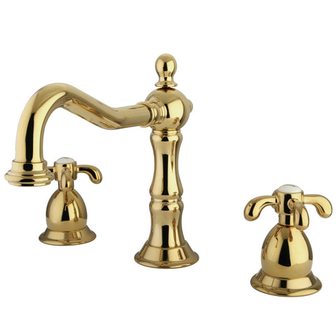 Kingston Brass KS1972TX Widespread Lavatory Faucet, Polished Brass - Polished Brass