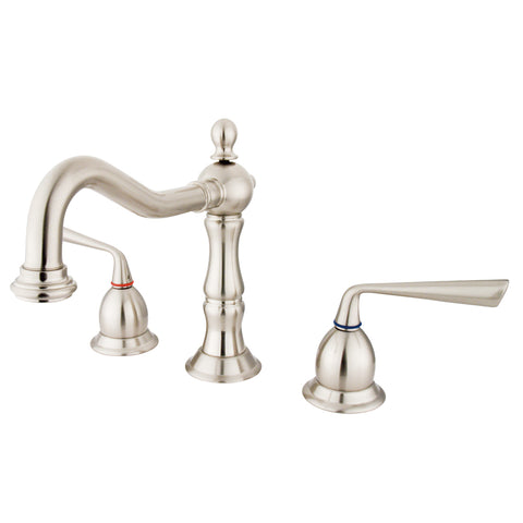 Kingston Brass KS1978ZL Widespread Lavatory Faucet, Satin Nickel - Satin Nickel