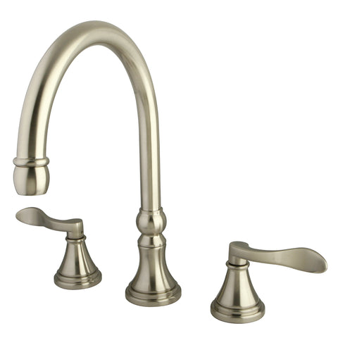 Kingston Brass  KS2348DFL NuFrench Roman Tub Filler - Satin Nickel