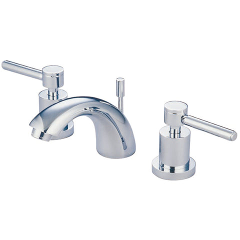 Kingston Brass KS2951DL Concord Mini Widespread Lavatory Faucet with Pop-Up, Polished Chrome - Polished Chrome