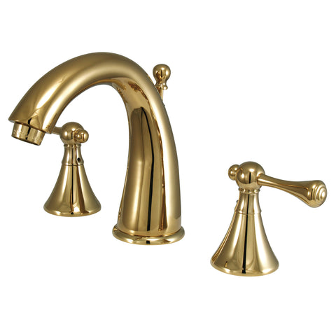 Kingston Brass KS2972BL Widespread Lavatory Faucet, Polished Brass - Polished Brass