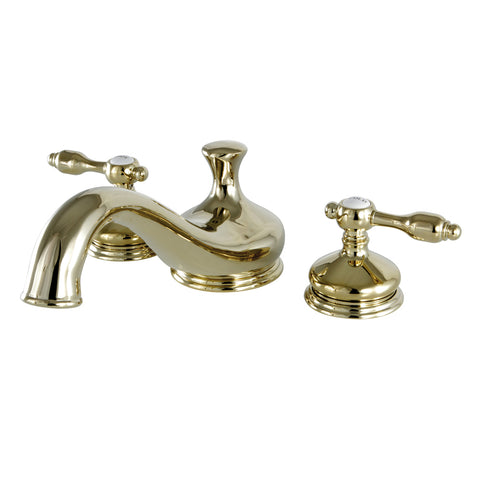 Kingston Brass KS3332TAL Roman Tub Filler with Lever Handle, Polished Brass - Polished Brass
