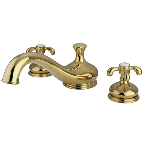 Kingston Brass  KS3332TX French Country Roman Tub Filler,PB - Polished Brass