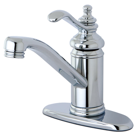 Kingston Brass KS3401TL Templeton 4" Single Handle Lavatory Faucet With Brass Pop-Up, Polished Chrome - Polished Chrome