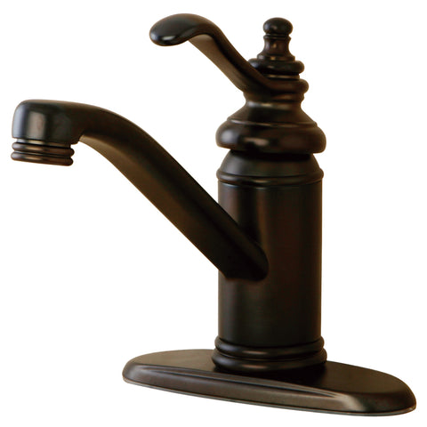 Kingston Brass KS3405TL Templeton 4" Single Handle Lavatory Faucet With Brass Pop-Up, Oil Rubbed Bronze - Oil Rubbed Bronze
