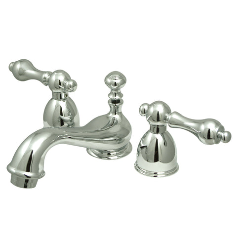 Kingston Brass KS3951AL Mini Widespread Lavatory Faucet, Polished Chrome - Polished Chrome