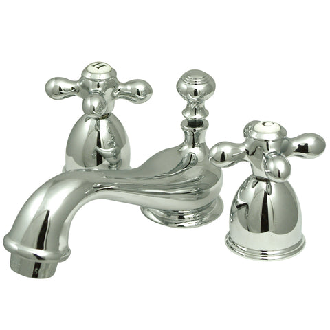 Kingston Brass KS3951AX Mini Widespread Lavatory Faucet, Polished Chrome - Polished Chrome