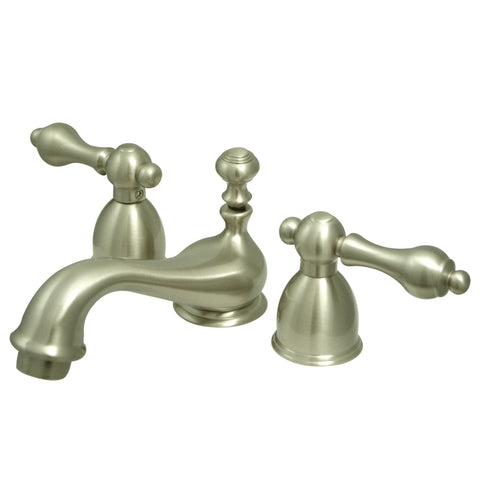 Kingston Brass KS3958AL Mini Widespread Lavatory Faucet, Satin Nickel - Satin Nickel