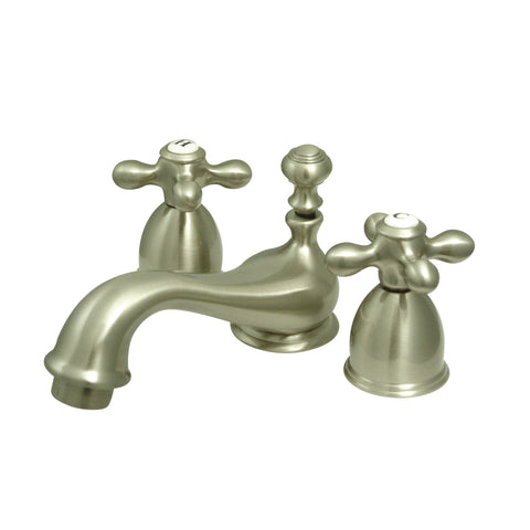 Kingston Brass KS3958AX Mini Widespread Lavatory Faucet, Satin Nickel - Satin Nickel