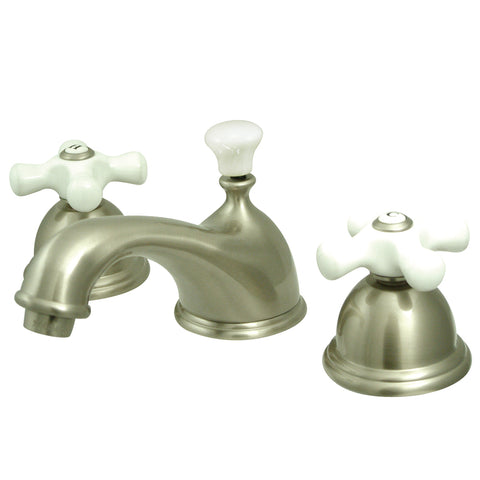 Kingston Brass KS3968PX Widespread Lavatory Faucet, Satin Nickel - Satin Nickel