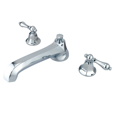 Kingston Brass KS4301AL Metropolitan Roman Tub Filler Metal Lever Handle, Polished Chrome - Polished Chrome