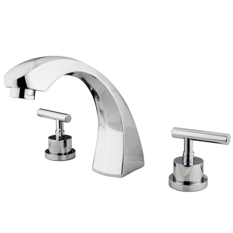 Kingston Brass KS4361CML Manhattan Roman Tub Filler Faucet, Polished Chrome - Polished Chrome