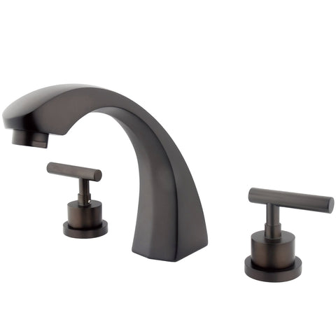 Kingston Brass KS4365CML Manhattan Roman Tub Filler Faucet, Oil Rubbed Bronze - Oil Rubbed Bronze