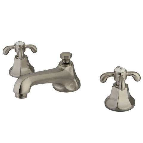 Kingston Brass KS4468TX Widespread Lavatory Faucet, Satin Nickel - Satin Nickel