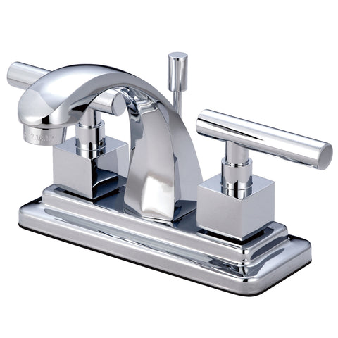 Kingston Brass KS4641CQL 4-Inch Centerset Lavatory Faucet, Polished Chrome - Polished Chrome