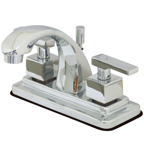 Kingston Brass KS4641QLL 4-Inch Centerset Lavatory Faucet, Polished Chrome - Polished Chrome