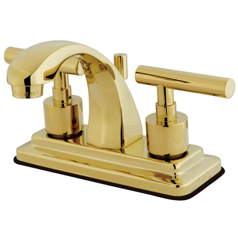 Kingston Brass KS4642CML 4-Inch Centerset Lavatory Faucet, Polished Brass - Polished Brass