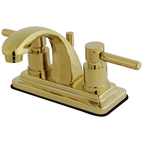 Kingston Brass KS4642DL 4-Inch Centerset Lavatory Faucet, Polished Brass - Polished Brass