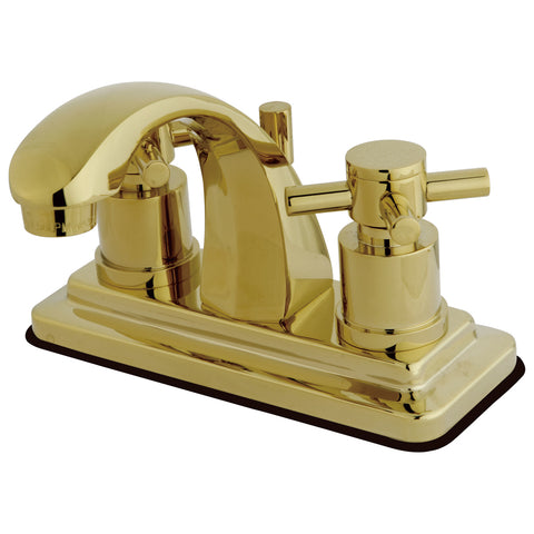 Kingston Brass KS4642DX 4-Inch Centerset Lavatory Faucet, Polished Brass - Polished Brass