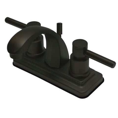 Kingston Brass KS4645DL 4-Inch Centerset Lavatory Faucet, Oil Rubbed Bronze - Oil Rubbed Bronze