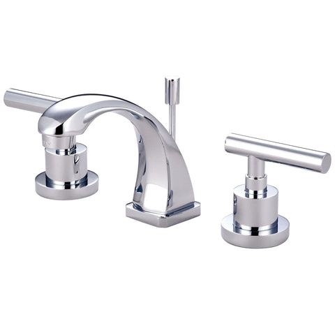 Kingston Brass KS4941CML Manhattan Mini Widespread Lavatory Faucet, Polished Chrome - Polished Chrome