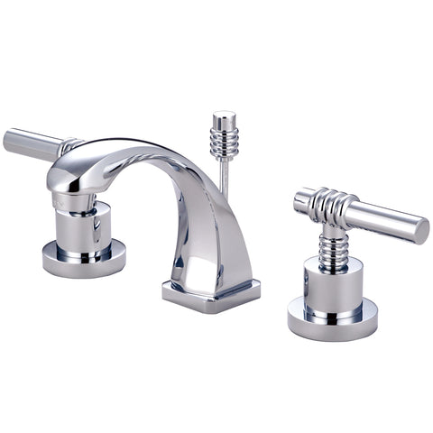 Kingston Brass KS4941ML Claremont Mini Widespread Lavatory Faucet, Polished Chrome - Polished Chrome