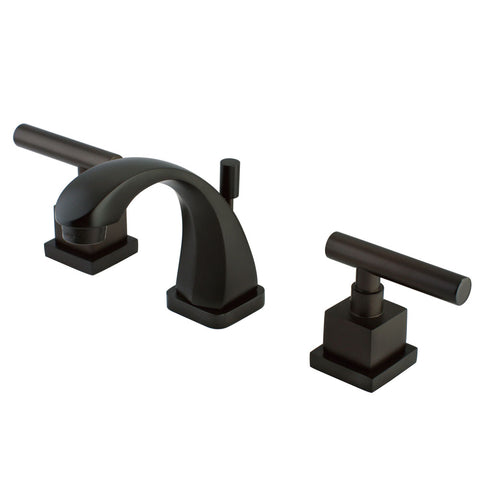 Kingston Brass KS4945CQL Claremont Mini Widespread Lavatory Faucet with Pop-Up, Oil Rubbed Bronze - Oil Rubbed Bronze