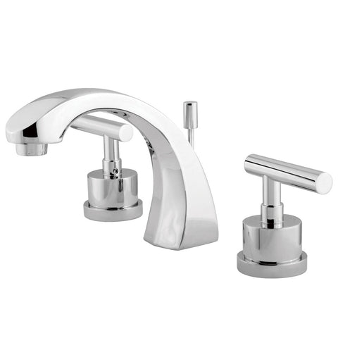 Kingston Brass KS4981CML Widespread Lavatory Faucet, Polished Chrome - Polished Chrome