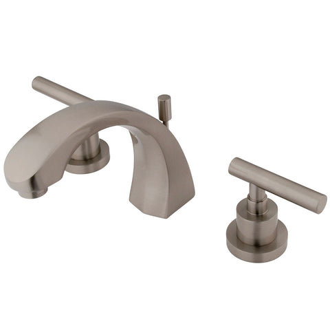 Kingston Brass KS4988CML Widespread Lavatory Faucet, Satin Nickel - Satin Nickel