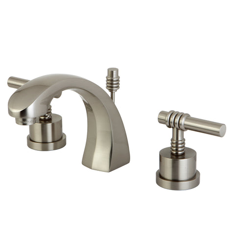 Kingston Brass KS4988ML Widespread Lavatory Faucet, Satin Nickel - Satin Nickel