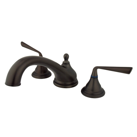 Kingston Brass KS5535ZL Silver Sage Roman Tub Filler Faucet, Oil Rubbed Bronze - Oil Rubbed Bronze