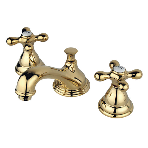 Kingston Brass KS5562AX Widespread Lavatory Faucet, Polished Brass - Polished Brass