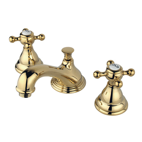 Kingston Brass KS5562BX Widespread Lavatory Faucet, Polished Brass - Polished Brass