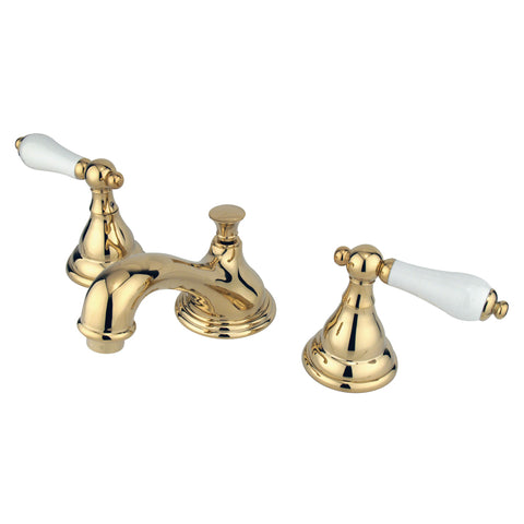 Kingston Brass KS5562PL Widespread Lavatory Faucet, Polished Brass - Polished Brass