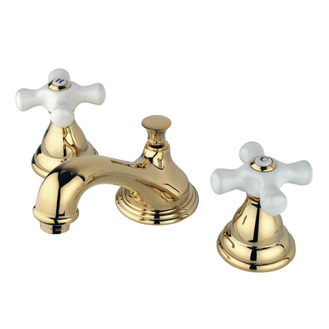 Kingston Brass KS5562PX Widespread Lavatory Faucet, Polished Brass - Polished Brass