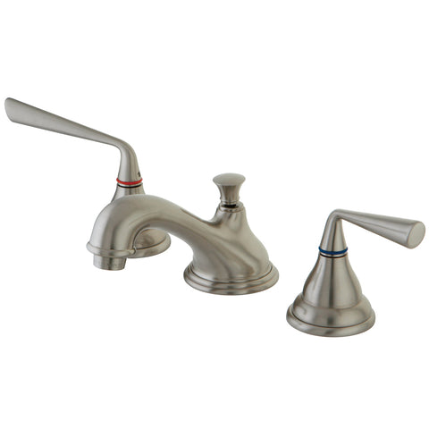 Kingston Brass KS5568ZL Widespread Lavatory Faucet, Satin Nickel - Satin Nickel