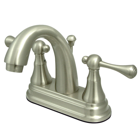 Kingston Brass KS7618BL 4-Inch Centerset Lavatory Faucet, Satin Nickel - Satin Nickel