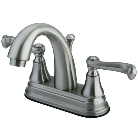 Kingston Brass KS7618FL 4-Inch Centerset Lavatory Faucet, Satin Nickel - Satin Nickel