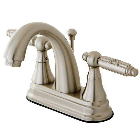 Kingston Brass KS7618GL 4-Inch Centerset Lavatory Faucet, Satin Nickel - Satin Nickel