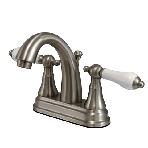 Kingston Brass KS7618PL 4-Inch Centerset Lavatory Faucet, Satin Nickel - Satin Nickel