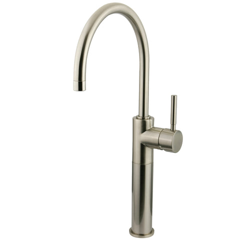 Kingston Brass KS8038DL Single-Handle Vessel Sink Faucet, Satin Nickel - Satin Nickel