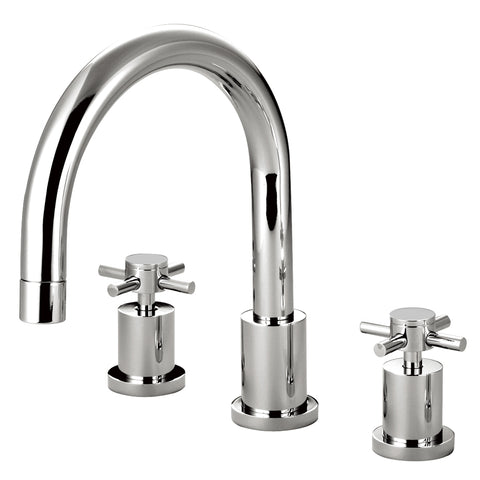 Kingston Brass KS8321DX Concord Roman Tub Filler Faucet, Polished Chrome - Polished Chrome