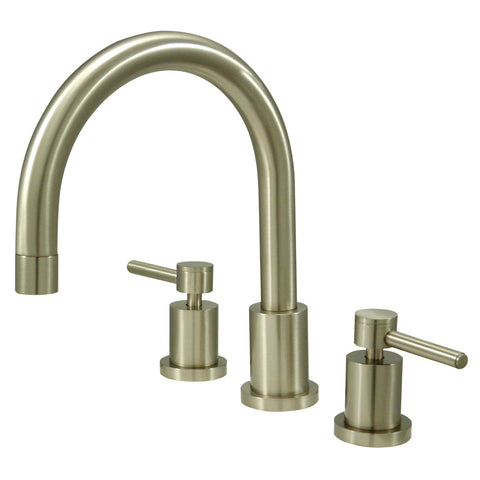Kingston Brass  KS8328DL Concord Two Handle Roman Tub Filler - Satin Nickel