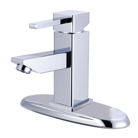 Kingston Brass KS8441CL Claremont Lavatory Faucet with Push Up Drain, Polished Chrome - Polished Chrome
